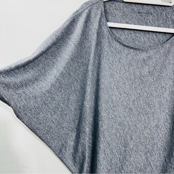 Athleta Sunlover Hilo UPF Mini Dress Heather Gray Asymmetric Size Small - Picture 4 of 13